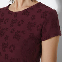 Gloria T-Shirt in Burgundy
