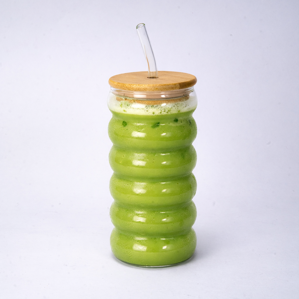 Tea Cup with Lid and Straw