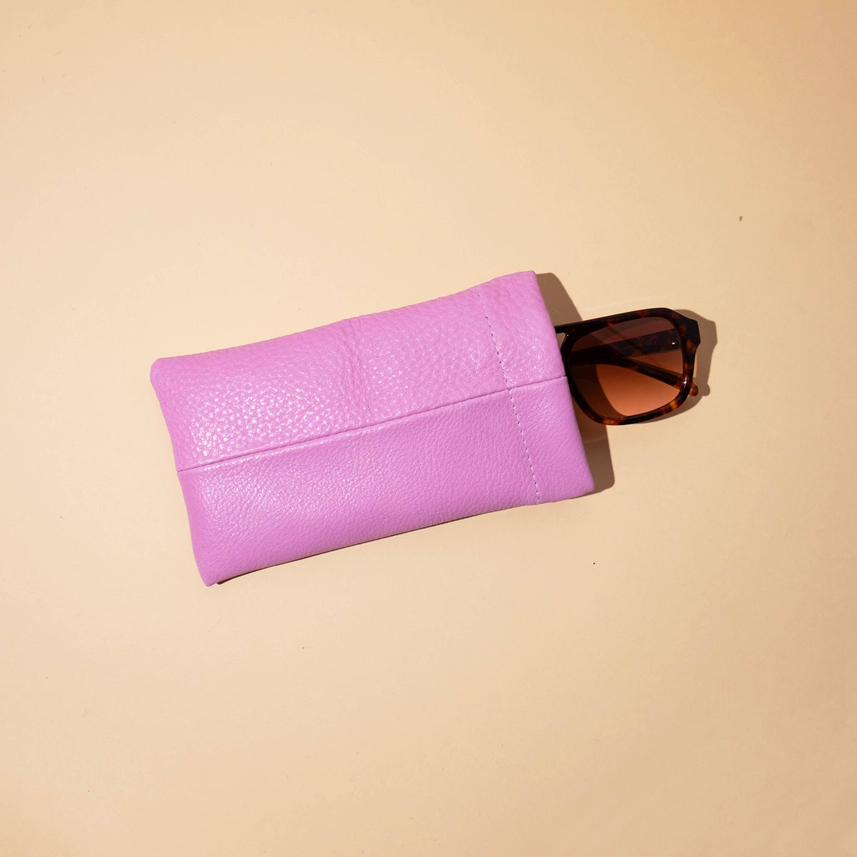 Sunglasses Case in Sorbet Leather