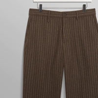 Ari Trousers in Brown Chalk Stripe