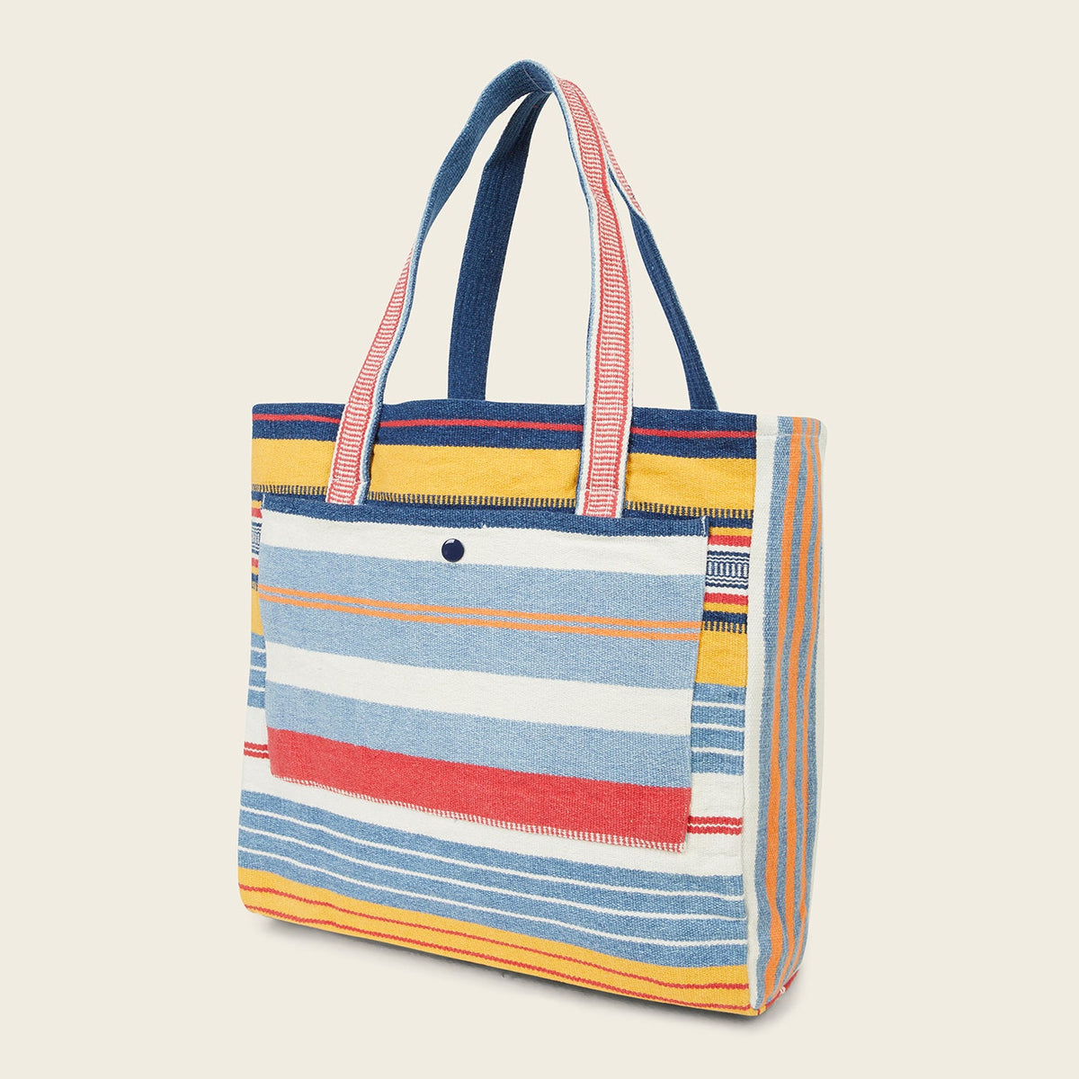 Mat Weave Open-Top Bag