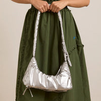 Puffy Saz Bag in Silver