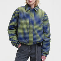 Jute Bomber Jacket in Green