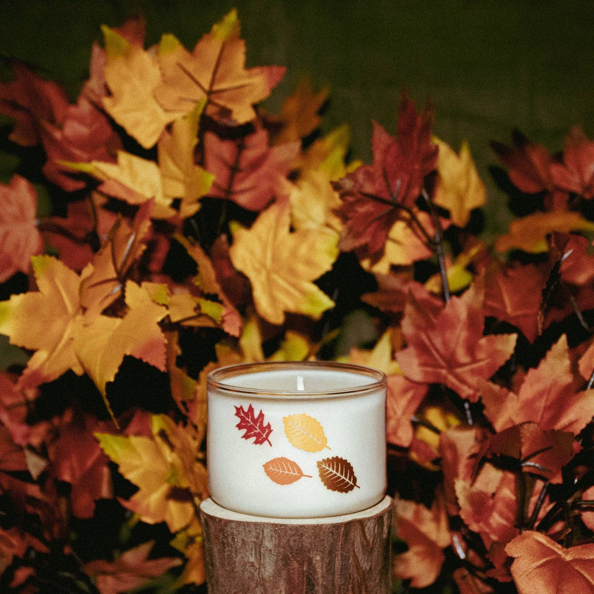 Leaves Candle