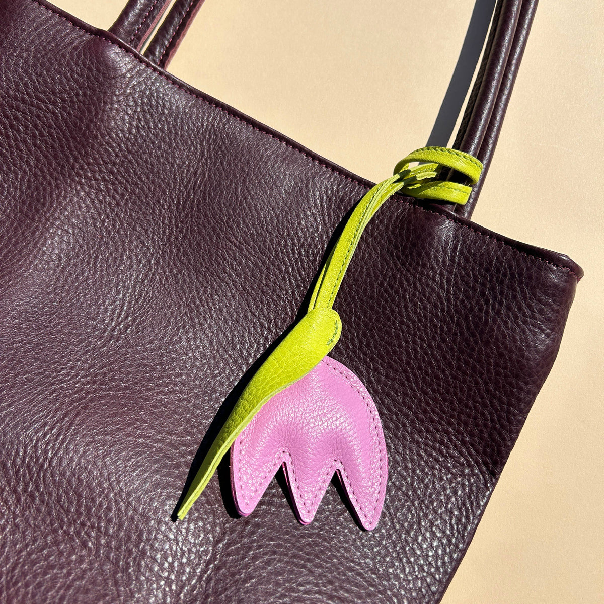 Bag Charm in Sorbet Tulip