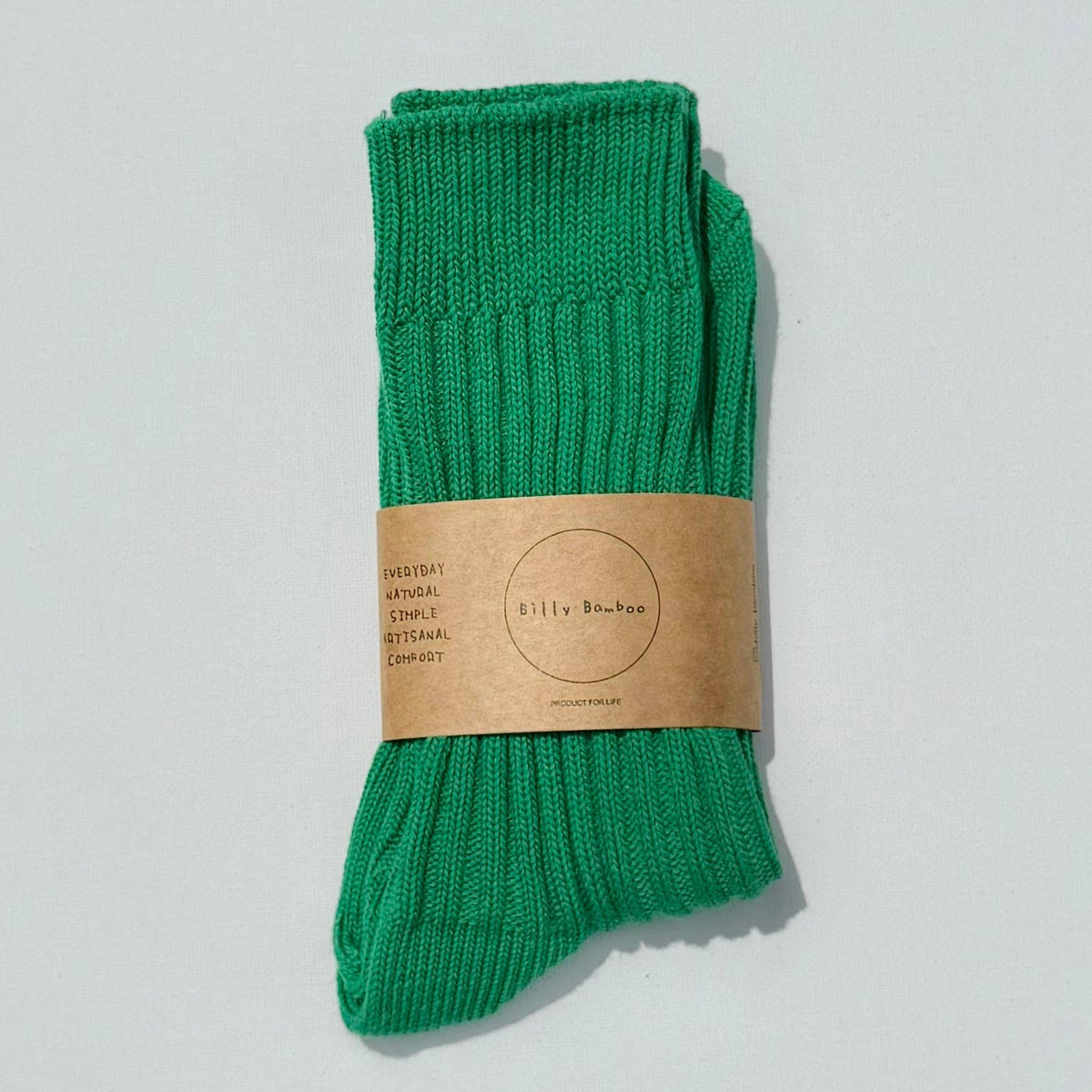 Ribbed Cotton High Socks