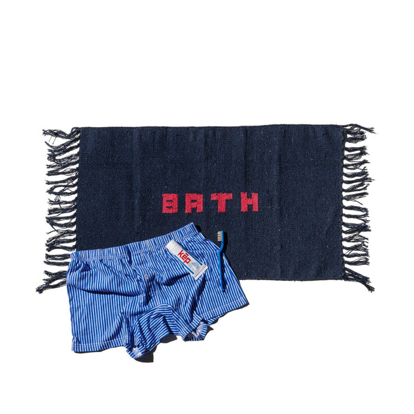 Recycled Bath Mat in Navy Blue