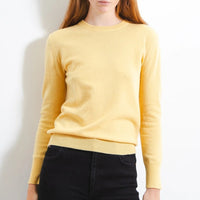 Crewneck Sweater in Butter