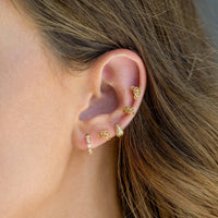 Croissant Studs - Gold