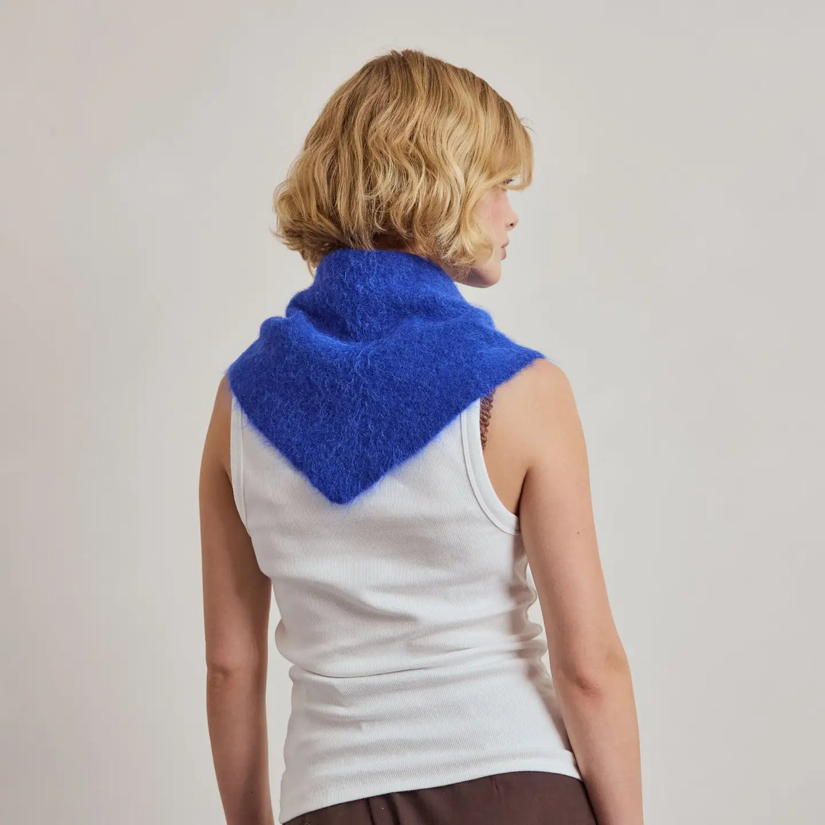Alpaca Wool Triangle Scarf