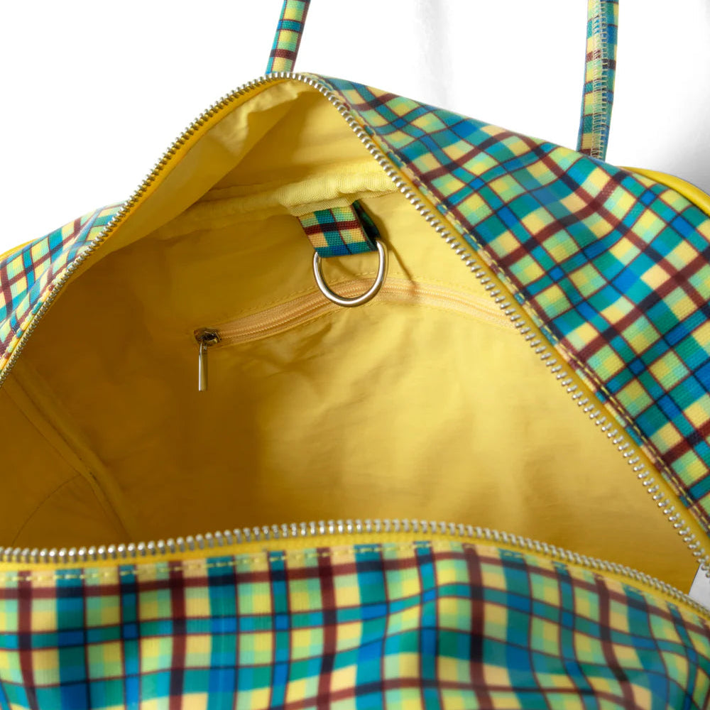 Truro Coated Hold-All in Zesty Check