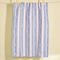 Blue Vine Stripe Tea Towel