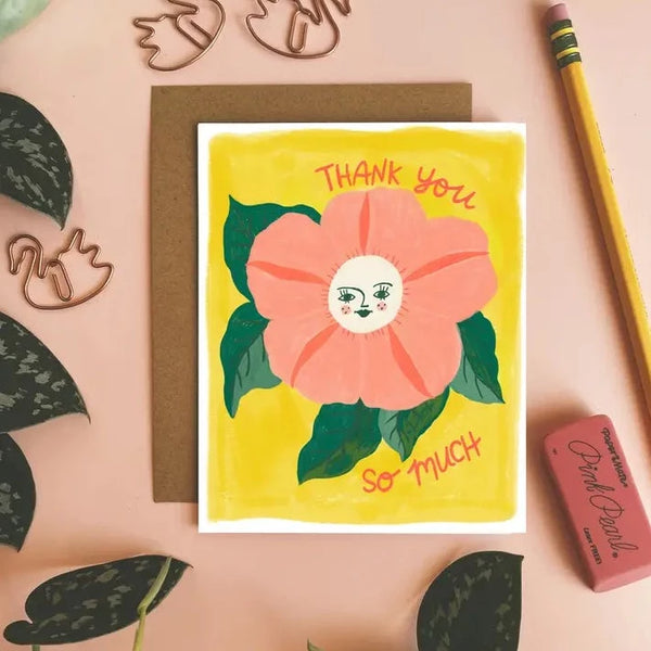 Thank You So Much Flower Card