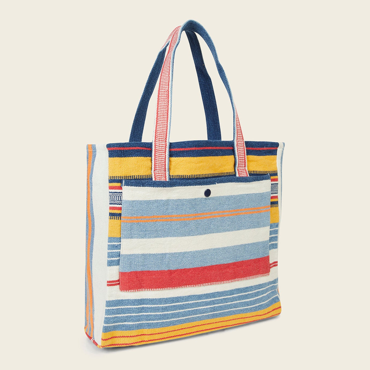 Mat Weave Open-Top Bag