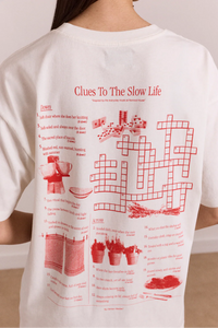 Slow Life Crossword Tee