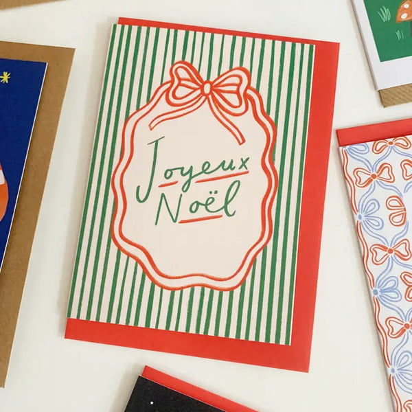 Joyeux Noel Regency Bow Card