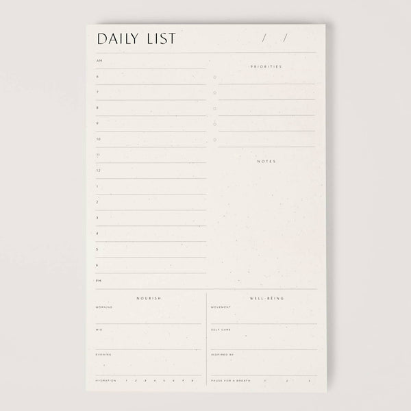 Daily List Pad