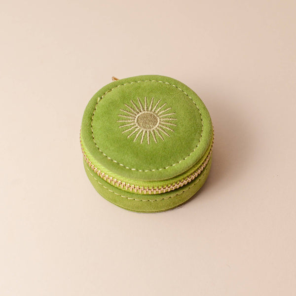 Mini Travel Jewelery Case in Avocado