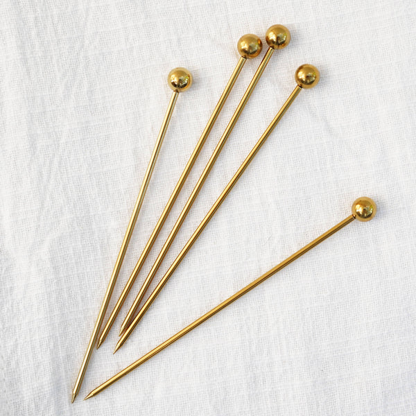 Cocktail Picks Set - Gold