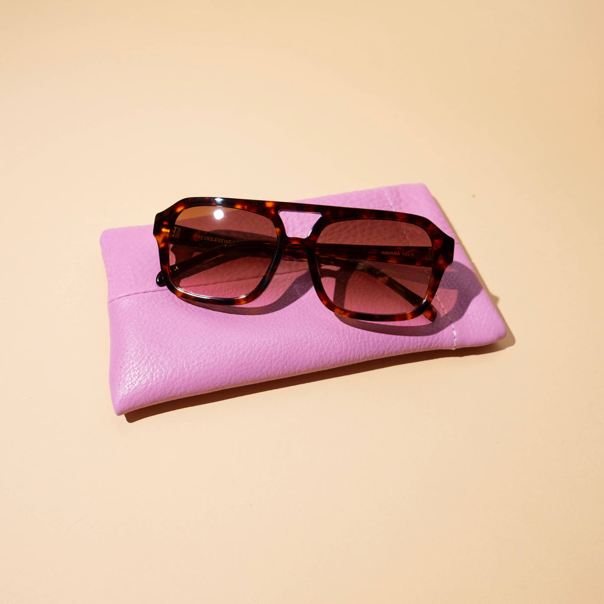 Sunglasses Case in Sorbet Leather