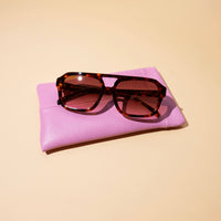 Sunglasses Case in Sorbet Leather