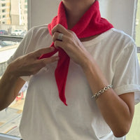 Cashmere Bandana in Red