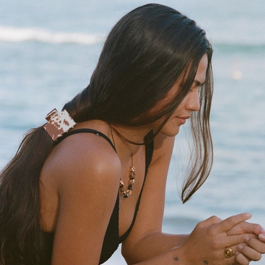 Pia Clip in Cocoa Western