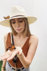 Colette Fedora Hat in Ivory