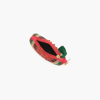 Watermelon Beaded Coin Pouch