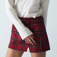 Willow Skirt in Red Tartan