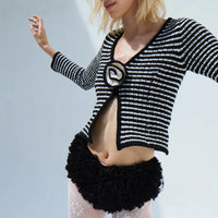 Ulani Top in Black/White