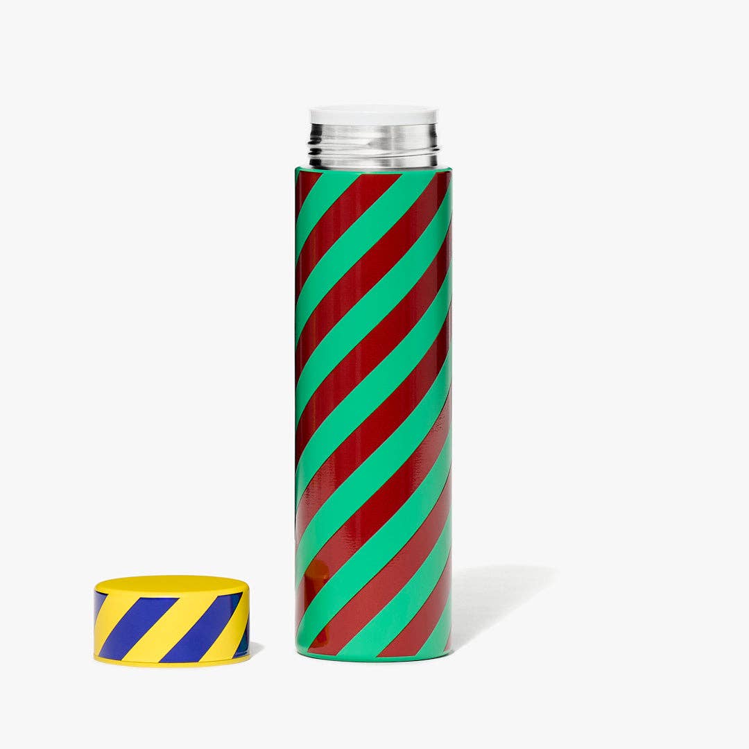 Pattern Thermal Flask in Stripe