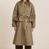 Myrtle Trench in Navy Gingham