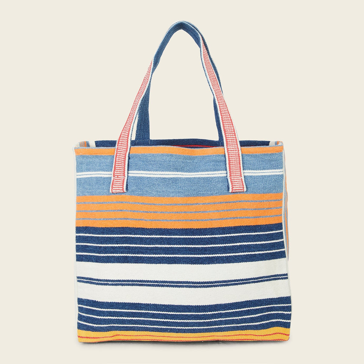 Mat Weave Open-Top Bag
