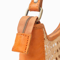 Pia Rattan Shoulder Bag in Tan