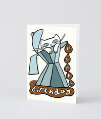 Happy Birthday Cat & Coffee Card