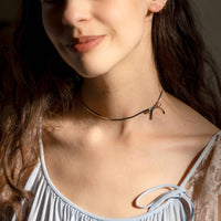 Bow Peep Choker - Stainless Steel