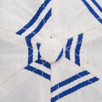 Ballpark Linen Stripe Cap in Navy
