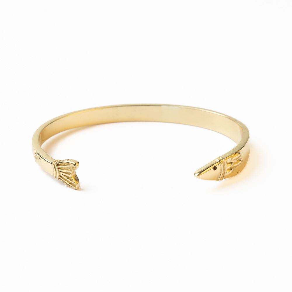 Brass Fish Cuff Bracelet