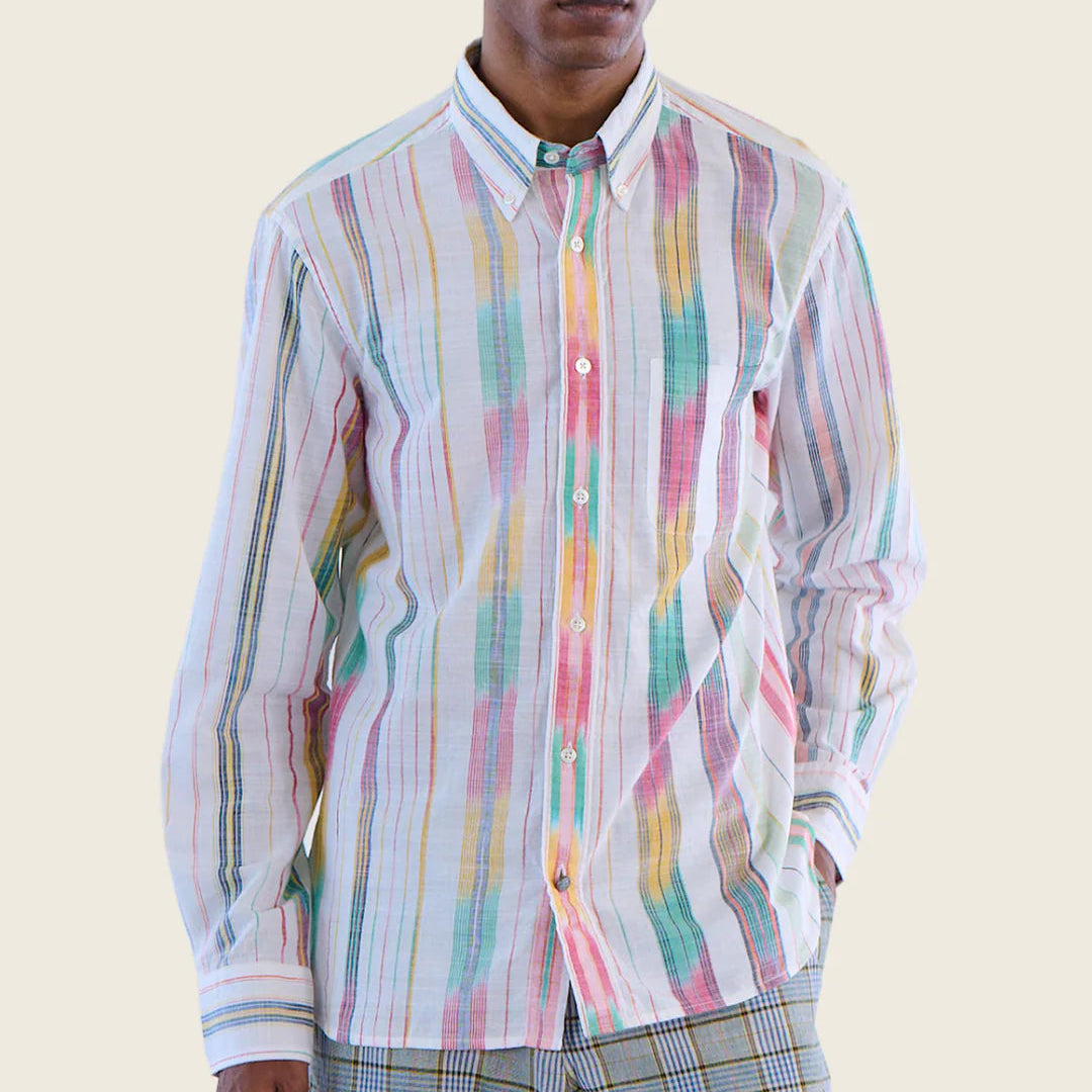 Ikat Warp Stripe Shirt