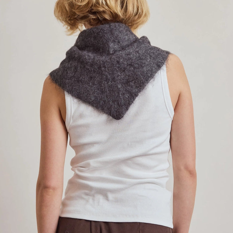 Alpaca Wool Triangle Scarf