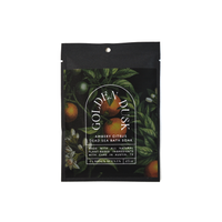 Golden Dusk Amber and Citrus Dead Sea Salt Bath Soak Pouch