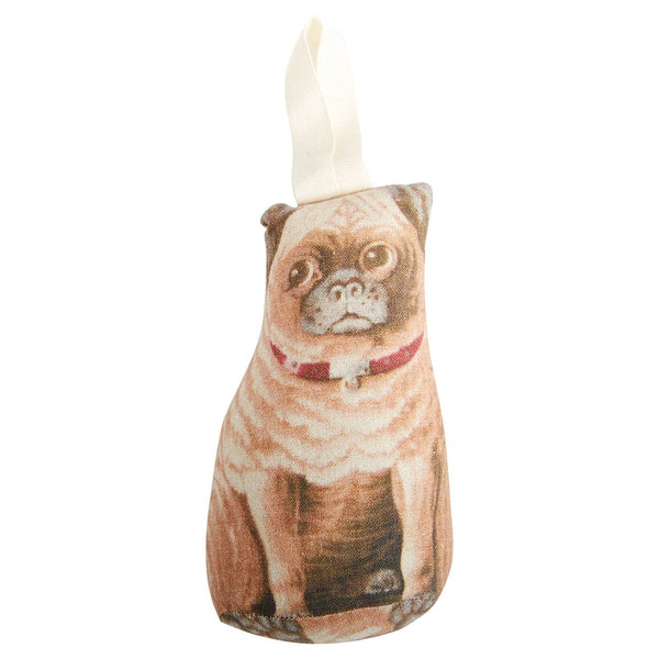 Pug Ornament Red Collar