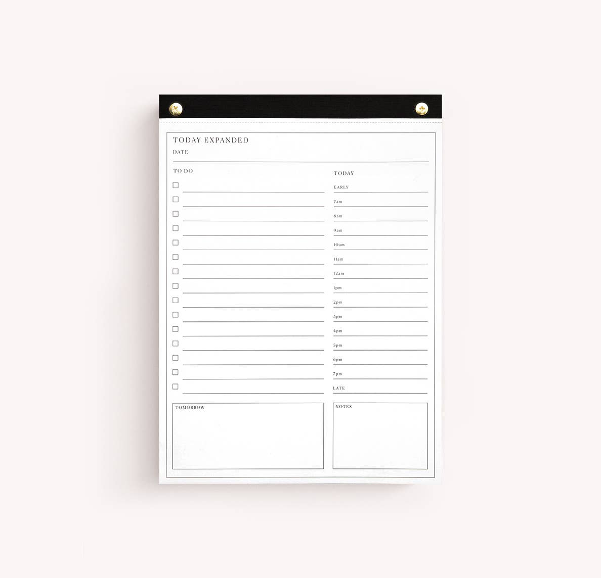 Day Planner in Jet
