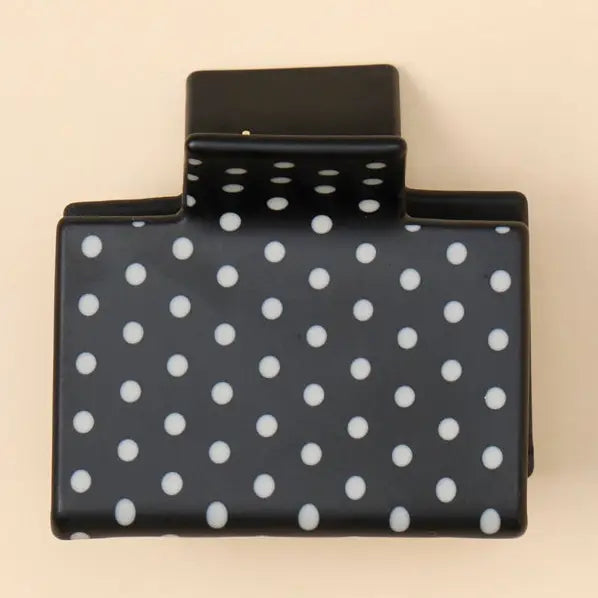 Pia Clip in Noir Polka