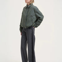 Jute Bomber Jacket in Green
