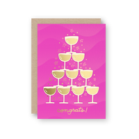 Congrats Champagne Card