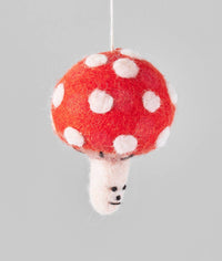 Mushroom Felt Ornament