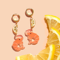 Shrimp Cocktail Earrings