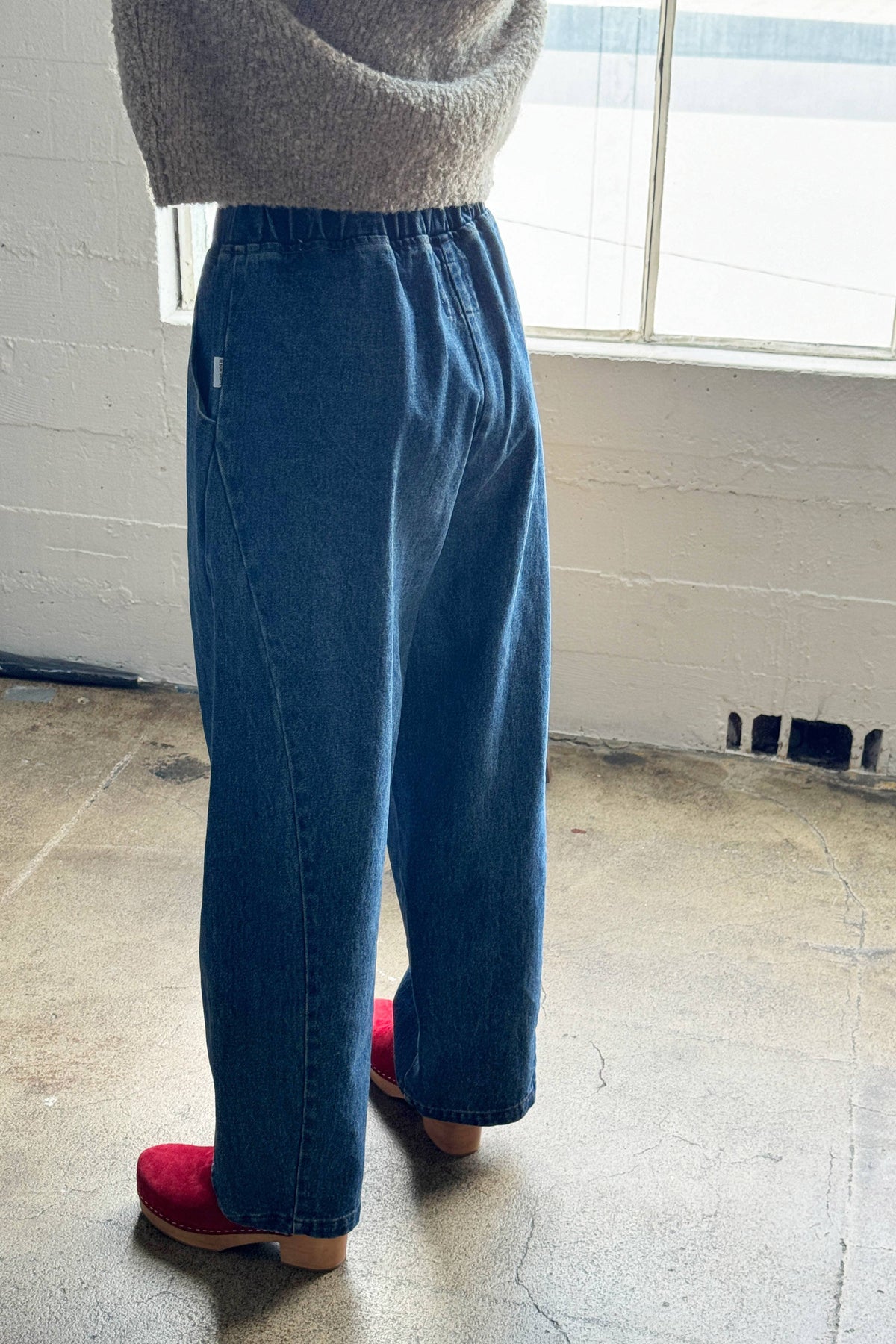 Long Arc Pants in Blue Denim